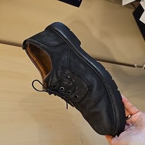 Timberland Black Nubuck Leather Oxford Waterproof Shoes Mens  Casual 8,5M